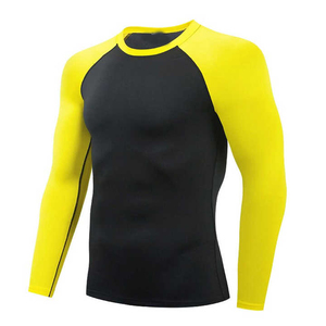 Rash guard OEM Hommes Sublimation Imprimé Spandex Bjj Rash Guard Gym Surf Plongée Rash guard - Product Image 3