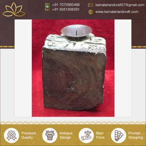 Candelabro de Madera Antiguo de Primera Calidad, Tallado a Mano, Decoración Navideña para el Hogar, del Fabricante Indio Más Reconocido - Product Image 5