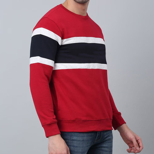 2025 sudaderas para hombre estilo pulóver ajustado Color rojo y negro sudadera cómodos suéteres hombres ropa al aire libre - Product Image 3