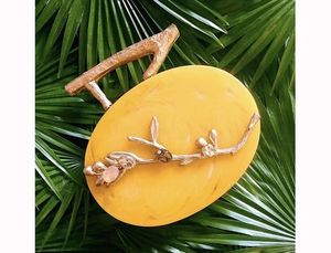 Haute qualité dames soirée pochettes métal pochette résine époxy pochette à la main nacre coquille sac de soirée à vendre - Product Image 6