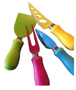 El mejor diseño de cuchillos para queso y mantequilla Resina multicolor hecha Mango pulido y acero inoxidable con varios colores - Product Image 1