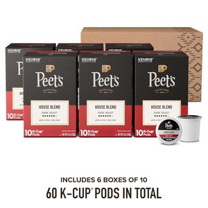 Peet's Coffee, Dark Roast Keurig K-Cup Pods, 100% Arabica Coffee - House Blend 60 Count - Product Image 3