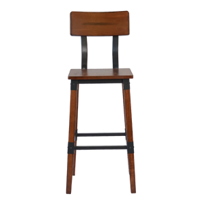 Chaise de restaurant en bois et métal de style industriel, en bois de hêtre, pour salle à manger - Product Image 2