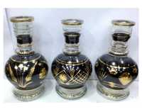 Offre Spéciale Narguilés Farida Luxe Or 24 carats Gravé Style Bohème Artistique Base de Narguilé en Verre Décoratif Jumbo Technique Miroir