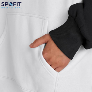 Personnalisable Sweats à capuche pour femmes Acid Wash Stonewashed Respirant Eco-Friendly 100% Cotton Fleece Drop-Shoulder Sleeve Plus Size - Product Image 5