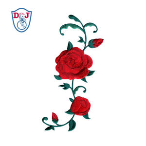 Broderie directe à chaud, usine de broderie personnalisée, écussons de broderie florale, emblème, badge, appliques pour uniforme - Product Image 2