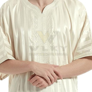 Venta al por mayor Thobe vestido musulmán recién llegado de talla grande Kaftan musulmán Thobe para hombres hecho en Pakistán - Product Image 5