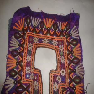Vintage bordado afgano Baloch Tribal Ne Yoke Banjara moda ropa último étnico apliques parche costura blusas vestidos - Product Image 2