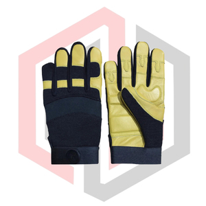Impact Resistant Hi-Vis Leather Safety <b>Gloves</b>-Tear-Resistant <b>Silicone</b>-free Powder-free Customizable for Agriculture Mechanic - Product Image 1
