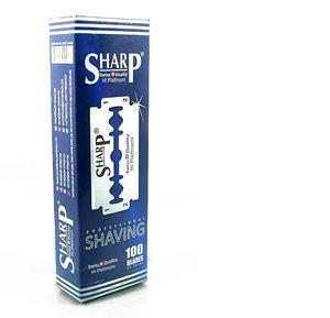Cuchillas de Repuesto para Maquinilla de Afeitar de Doble Filo Platinum Sharp |   100 Cuchillas de Acero Inoxidable para Hombre |   Paquete al por Mayor - Product Image 1