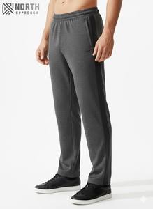 กางเกงวอร์มทรงหลวมสำหรับผู้ชายแนวสปอร์ตมีท่อสีตัดกันมีกระดุมด้านข้างและมีเชือกผูกเอว - Product Image 3