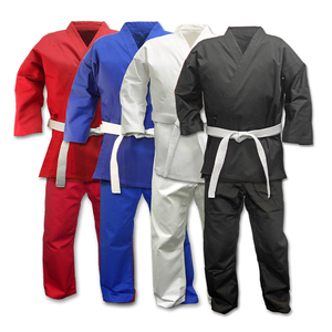 Kimono de jiu-jitsu en coton uni bleu confortable, art martial personnalisé pour karaté jiu-jitsu kung fu, au prix de gros - Product Image 6