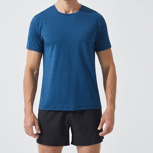 Venta al por mayor de secado rápido logotipo impreso personalizado 100% algodón ecológico Unisex deportes al aire libre transpirable hombres Camiseta de manga corta - Product Image 4