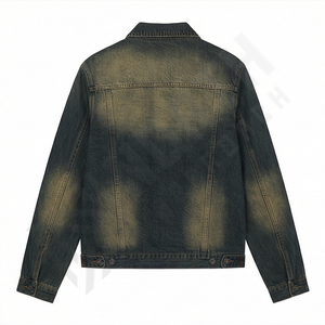 Chaqueta Vaquera para Hombre, Cuello Alto, Alta Demanda, Ropa Exterior Informal de Moda, Elegante, Duradera, Moderna, Ligera, Abrigo para Otoño, Invierno y Primavera - Product Image 2