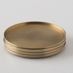 ชุดที่รองแก้วเครื่องดื่มโรสโกลด์ทุบทรงสี่เหลี่ยมทำจากสแตนเลส4ชิ้น - Product Image 6