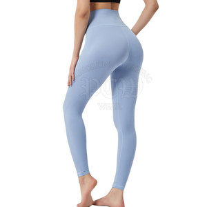 Leggings pour femmes les plus vendus, taille haute, tricotés en spandex/polyester, légers, extensibles, respirants, écologiques, séchage rapide - Product Image 2