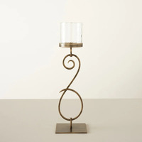 Bougeoirs en cuivre mat doré réutilisables personnalisés Table à dîner élégante au design pour les occasions de Noël