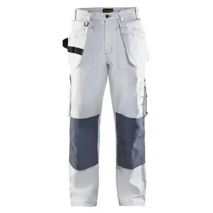 Pantalones de Trabajo Unisex de Alta Calidad Kosmo Exports, Color Blanco, de Algodón, con Múltiples Bolsillos de Seguridad, ANSI Clase 1, con Luz LED Intermitente y Logotipo Personalizado - Product Image 3