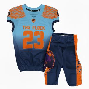 Conjunto de Fútbol Americano Personalizado con Costuras en Tela de Sarga, Uniforme de Fútbol Americano Juvenil Transpirable para Entrenamiento - Product Image 5
