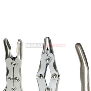 Pinzas de corte Stille Ruskin Bone Nibblers, curvadas, 12 pulgadas, manuales, veterinarias, quirúrgicas, de acero inoxidable alemán, 8 mm - Product Image 4
