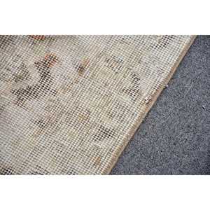 Tapis de 2x9,4 pieds, tapis turc vintage, tapis gris patchwork - Product Image 5