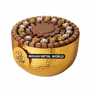 Bol à chocolat en cuivre martelé à la main, design classique, vaisselle décorative, bol à servir pour bonbons et desserts en métal, à prix raisonnable - Product Image 5