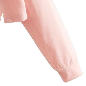 High Quality Custom Logo 100% Cotton <b>Long</b> <b>Sleeve</b> <b>White</b> Short Hooded Winter <b>Crop</b> Hoodie for Women Gym Use - Product Image 4