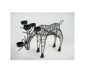 Bougeoir en aluminium de renne de pilier de conception unique pour la maison salon décoration de festival de noël bougeoir en aluminium - Product Image 2