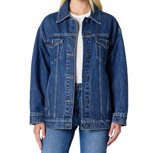 Nouveau design de veste en jean pour femmes veste décontractée de plein air personnalisée meilleure vente en gros veste en jean personnalisée OEM - Product Image 1
