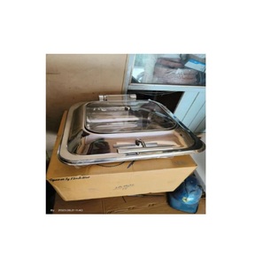 Fournitures pour hôtels et restaurants, réchaud à buffet hydraulique carré en or rose de 150 L, arbre hydraulique en cuivre, acier inoxydable - Product Image 5