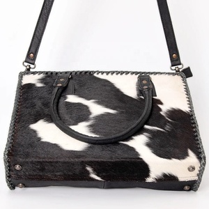 Sac fourre-tout en cuir de vachette de bohème de haute qualité Style occidental épaule luxe fronde gland prêt Stock fabricant personnalisé automne - Product Image 1