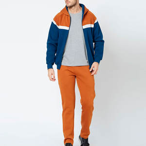 Top Quality New Trendy Tracksuit <b>Cheap</b> Price Men Tracksuits Slim Fit New Design Custom Men Tracksuit with panel work gym fitted - Product Image 4