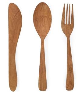 Juego de cubiertos para restaurante Cuchara de cristal de acero inoxidable Utensilio Talheres Boda - Product Image 2