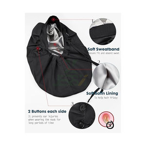 Gorro Quirúrgico Unisex Grande con Forro de Satén, para Cabello Largo, con 4 Botones, Cómodo, Reutilizable, Transpirable, para Playa y Deportes - Product Image 2