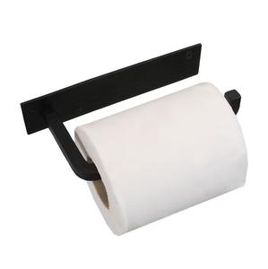 Porte-papier toilette en métal doré au design simple, accessoires de salle de bain à fixer au mur pour la maison, l'hôtel, le restaurant, le bureau - Product Image 4