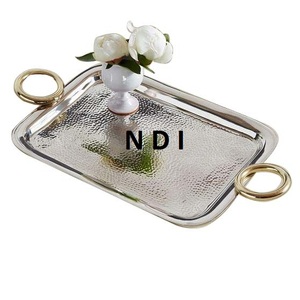 ถาดเสิร์ฟอาหารอาหารเช้าแบบใช้ในห้องครัวถาดเสิร์ฟอาหารชุบนิกเกิล - Product Image 2