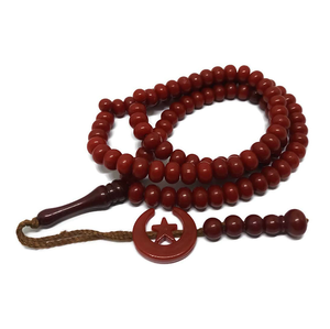 Rosario de cuentas de oración naturales al por mayor, cuentas de oración de color sólido, 33 piezas, cuentas de oración islámicas Tasbeeh con servicios OEM personalizados - Product Image 6