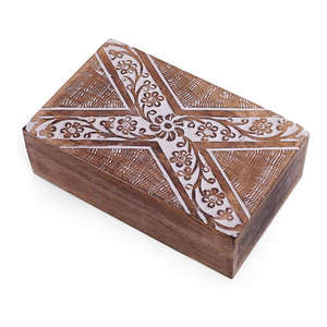 Increíble caja de almacenamiento de madera de árbol de la vida tallada a mano para decoración del hogar, mantenimiento de joyas y uso de regalos, caja de madera - Product Image 4