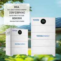 Batterie au lithium LiFePO4 tout-en-un empilable et économique avec système de stockage et onduleur pour usage domestique hors réseau