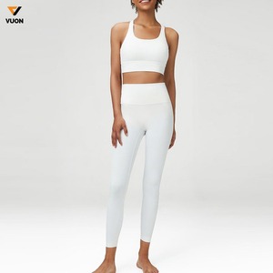 Conjuntos de entrenamiento de ropa de gimnasio personalizados para mujer, traje atlético de secado rápido, sujetador de Yoga, mallas deportivas de talla grande, conjunto de ropa deportiva para gimnasio y Fitness - Product Image 3