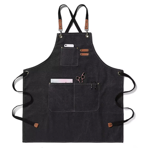 Custom Adjustable Strap Recycled RPET Canvas Kitchen Chef Aprons - Product Image 4