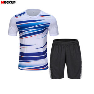 ชุดเครื่องแบบแบดมินตันสำหรับทั้งชายและหญิงเสื้อยืดพิมพ์ลายพิมพ์ซับลิเมชันโลโก้แบบแห้งเร็ว - Product Image 4