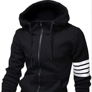 Sweats à capuche pour hommes Sweat à capuche décontracté avec cordon de serrage et fermeture à glissière - Product Image 1