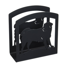 Accesorios de cocina servilletero de metal Diseño de montañas cuadradas ecológicas con servilletero de metal personalizado de árbol - Product Image 6