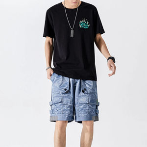 Camisetas Bordadas de Algodón 100% de Alta Calidad para Hombre, Totalmente Personalizables, Manga Corta, Cuello Redondo, Camiseta Bordada Personalizada - Product Image 3