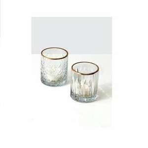 Elegantes candelabros votivos de vidrio para la decoración navideña del hogar - Product Image 4