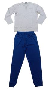 Ensemble t-shirt ras du cou à manches longues et pantalon ample pour homme - Product Image 4