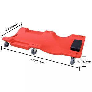 <span class=keywords><strong>Planche</strong></span> de <span class=keywords><strong>mécanicien</strong></span> automobile en PEHD épaissi rouge 40"/36" certifiée CE pour réparation et entretien automobile - Product Image 2
