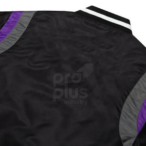 Veste de survêtement en satin lisse à col montant pour homme, respirante, écologique, avec logo frontal, élégante et confortable pour l'hiver - Product Image 5
