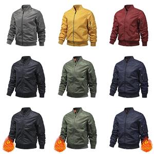 .Breathable <b>men</b> bomber <b>jacket</b> zip front lightweight fabric suitable for hiking gym <b>travel</b> and casual everyday wear - Product Image 4